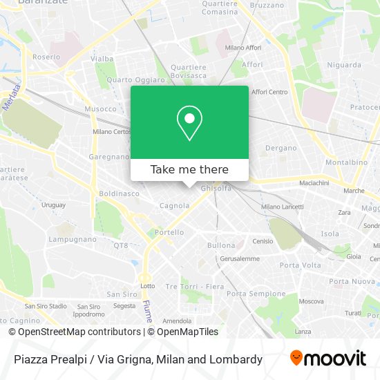 Piazza Prealpi / Via Grigna map