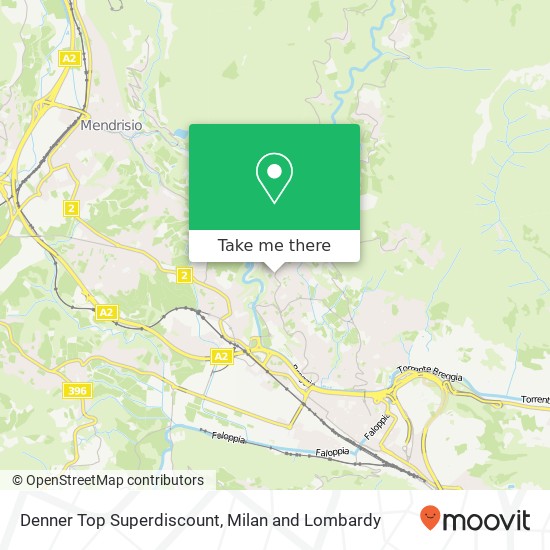 Denner Top Superdiscount map