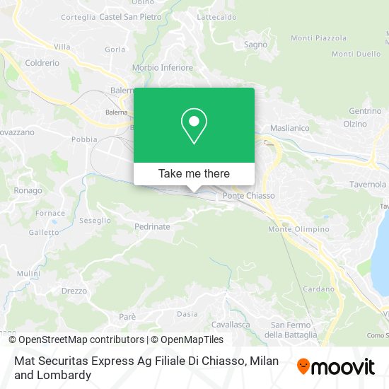 Mat Securitas Express Ag Filiale Di Chiasso map