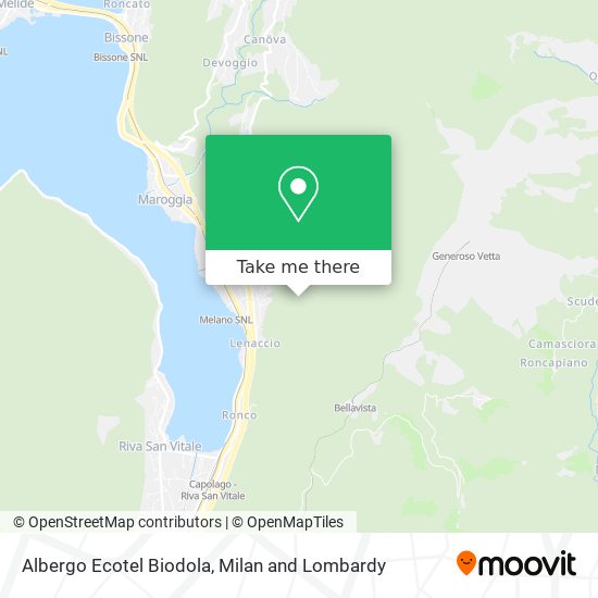Albergo Ecotel Biodola map