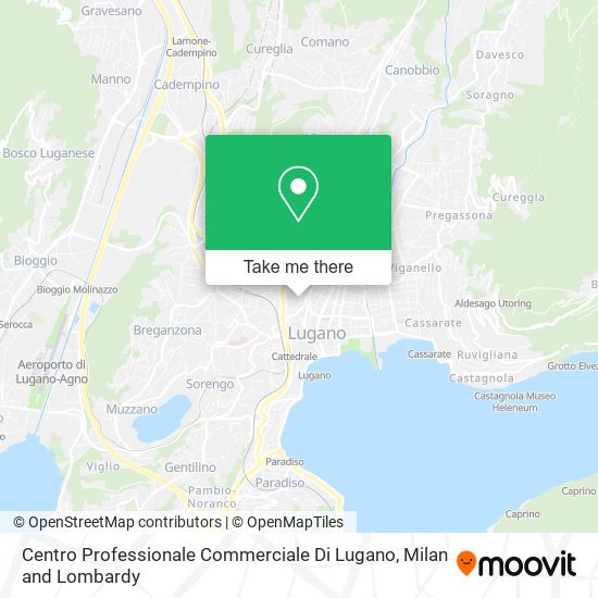 Centro Professionale Commerciale Di Lugano map