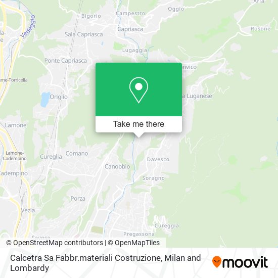 Calcetra Sa Fabbr.materiali Costruzione map