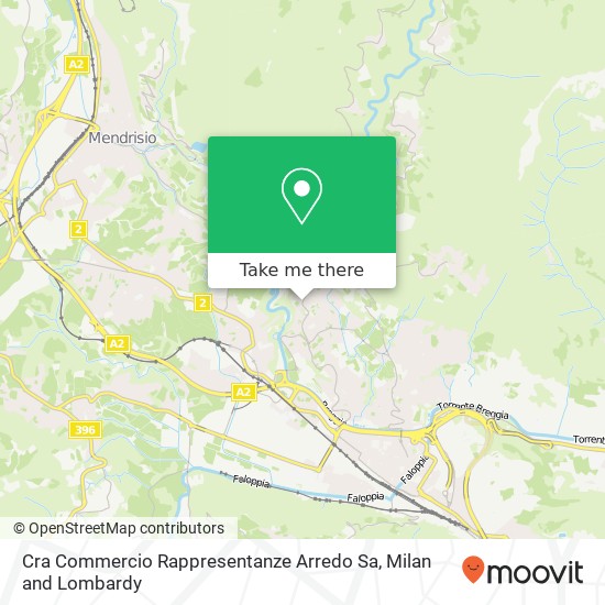 Cra Commercio Rappresentanze Arredo Sa map