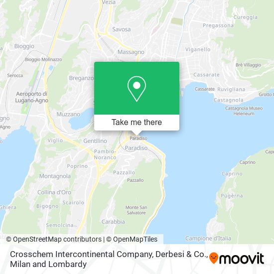 Crosschem Intercontinental Company, Derbesi & Co. map