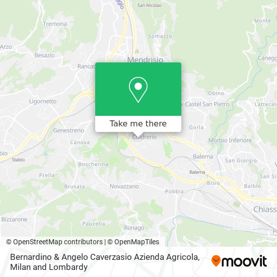 Bernardino & Angelo Caverzasio Azienda Agricola map