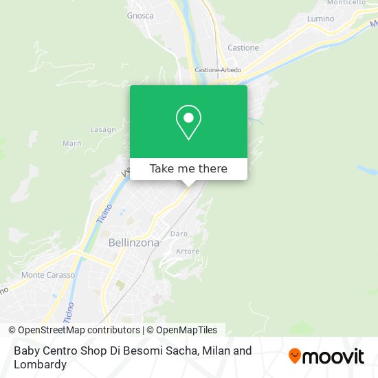 Baby Centro Shop Di Besomi Sacha map