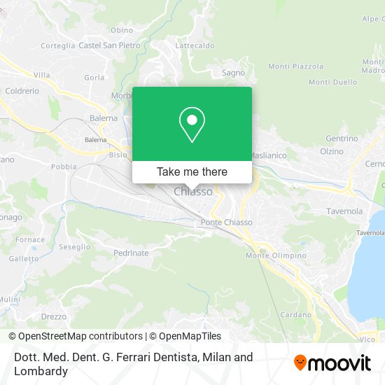 Dott. Med. Dent. G. Ferrari Dentista map