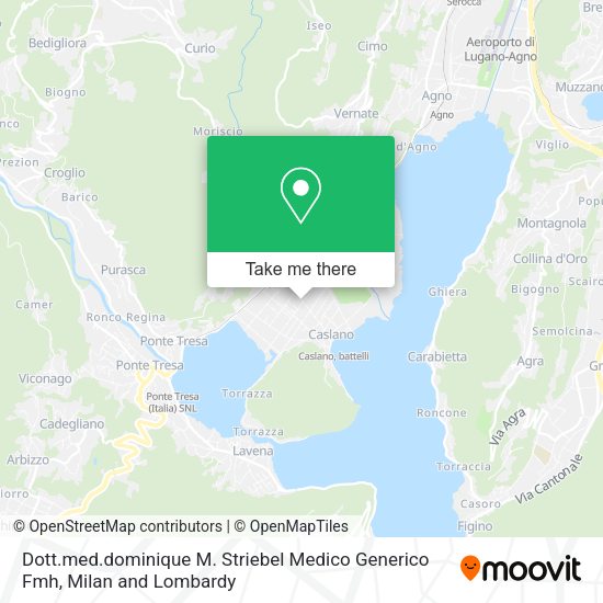 Dott.med.dominique M. Striebel Medico Generico Fmh map