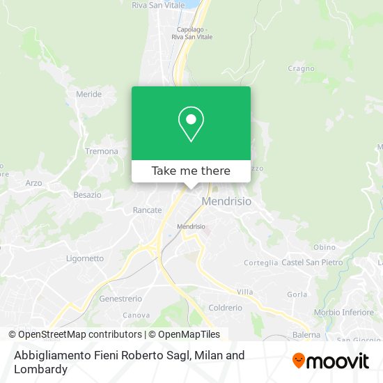 Abbigliamento Fieni Roberto Sagl map