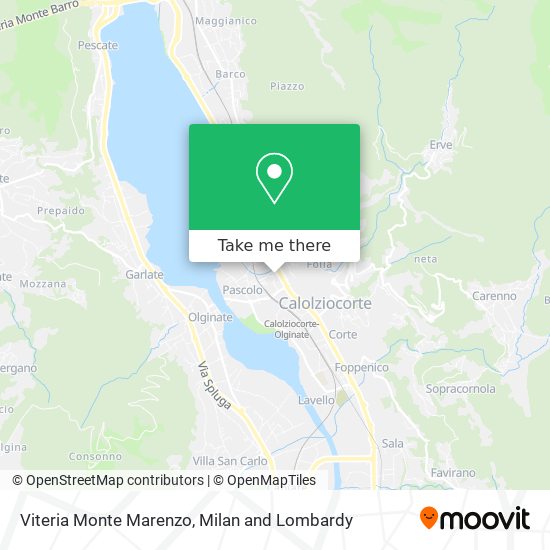 Viteria Monte Marenzo map
