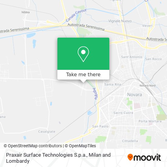 Praxair Surface Technologies S.p.a. map