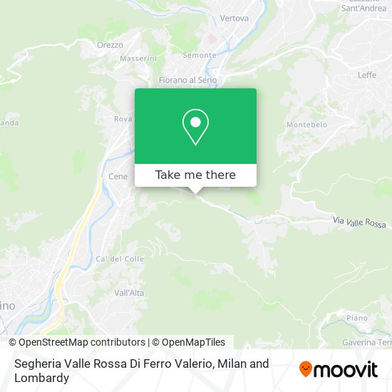 Segheria Valle Rossa Di Ferro Valerio map
