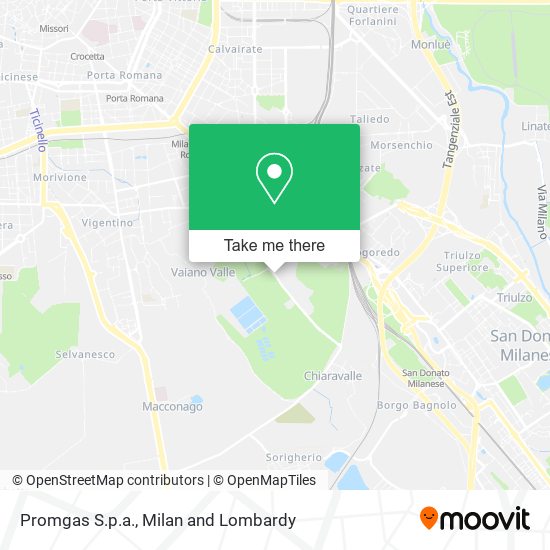 Promgas S.p.a. map