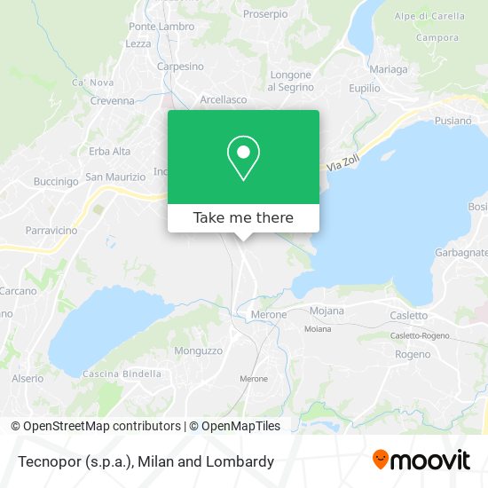 Tecnopor (s.p.a.) map