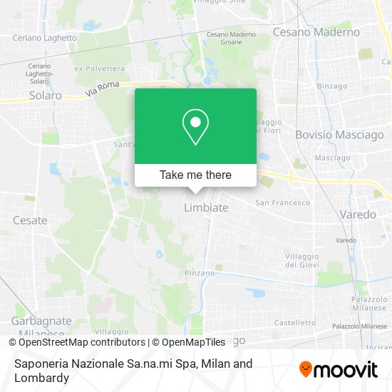 Saponeria Nazionale Sa.na.mi Spa map