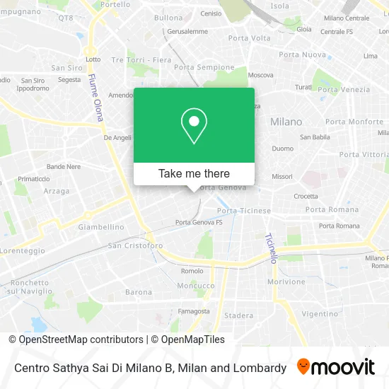 Centro Sathya Sai Di Milano B map