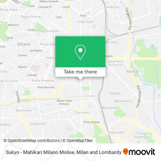 Sukyo - Mahikari Milano Molise map