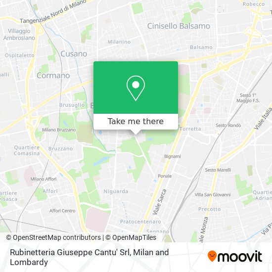 Rubinetteria Giuseppe Cantu' Srl map