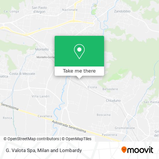 G. Valota Spa map