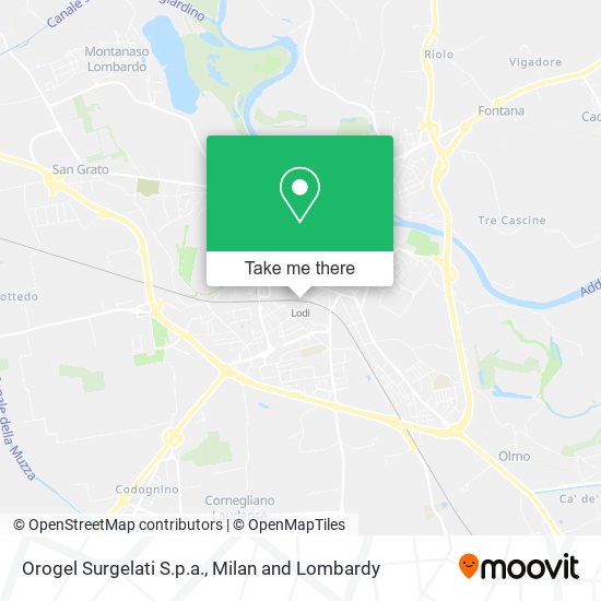 Orogel Surgelati S.p.a. map