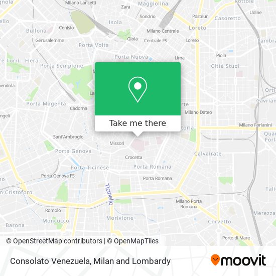 Consolato Venezuela map