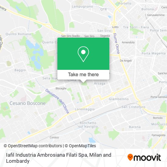 Iafil Industria Ambrosiana Filati Spa map