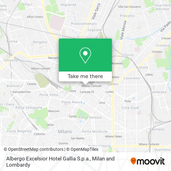Albergo Excelsior Hotel Gallia S.p.a. map