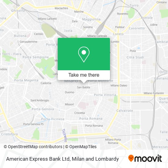American Express Bank Ltd map
