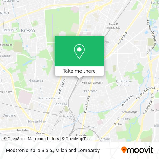 Medtronic Italia S.p.a. map