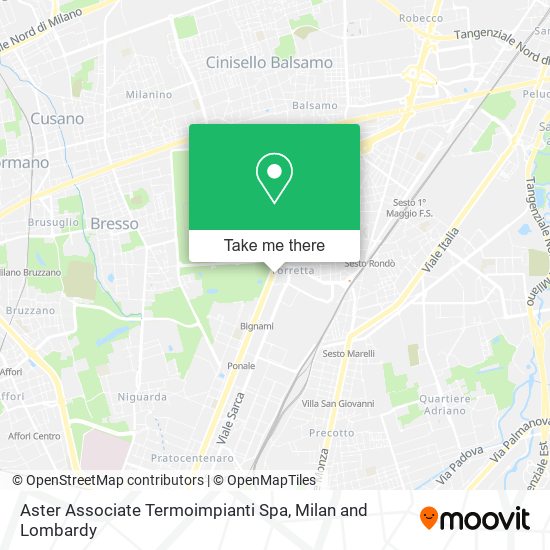 Aster Associate Termoimpianti Spa map