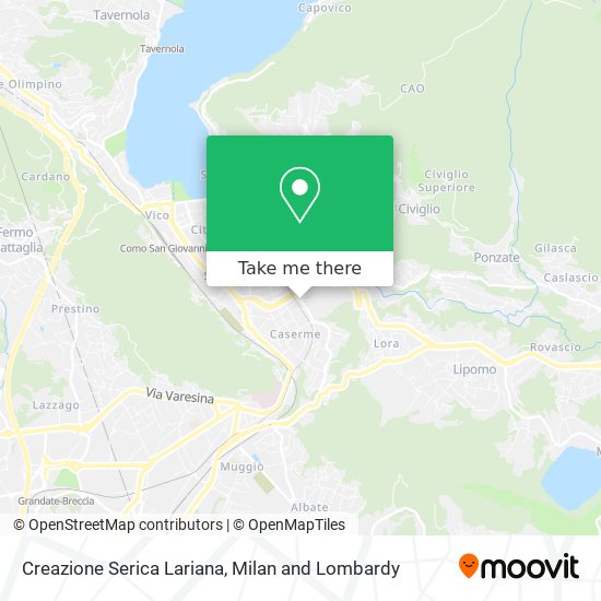Creazione Serica Lariana map