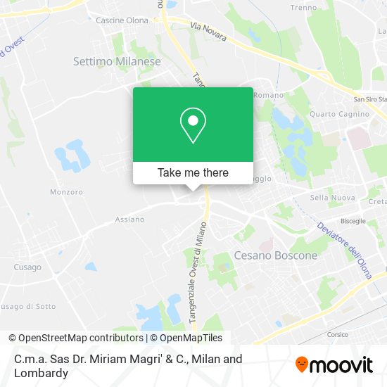 C.m.a. Sas Dr. Miriam Magri' & C. map