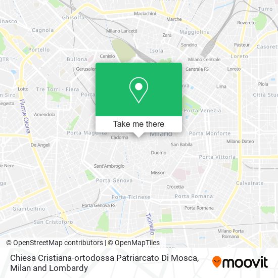 Chiesa Cristiana-ortodossa Patriarcato Di Mosca map