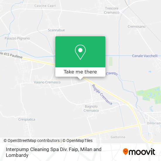 Interpump Cleaning Spa Div. Faip map