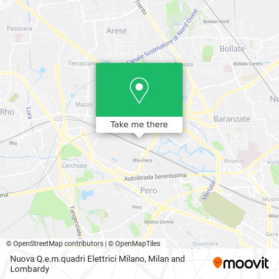 Nuova Q.e.m.quadri Elettrici Milano map