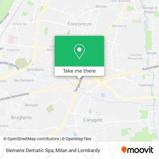 Siemens Dematic Spa map