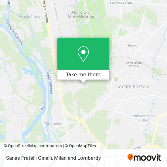 Sanas Fratelli Ginelli map