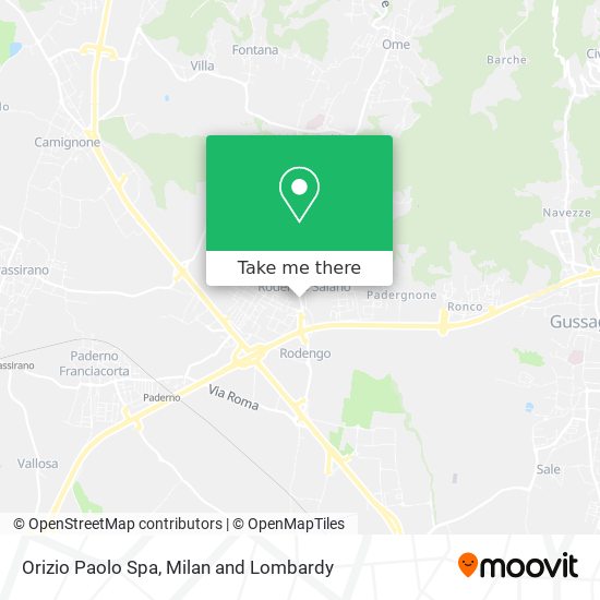 Orizio Paolo Spa map