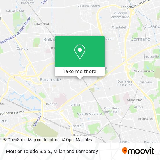 Mettler Toledo S.p.a. map