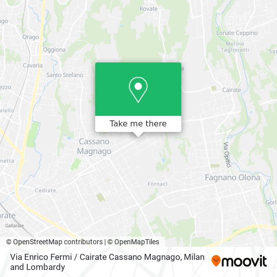 Via Enrico Fermi / Cairate Cassano Magnago map