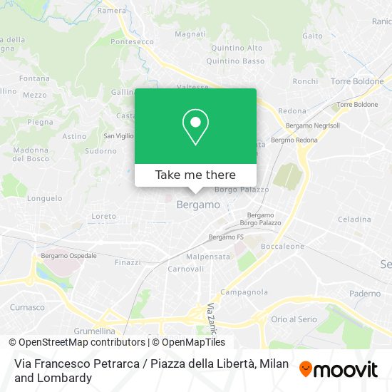 Via Francesco Petrarca / Piazza della Libertà map