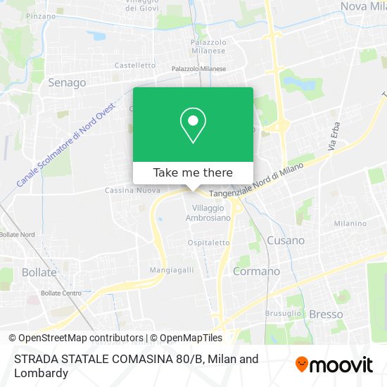 STRADA STATALE COMASINA 80/B map