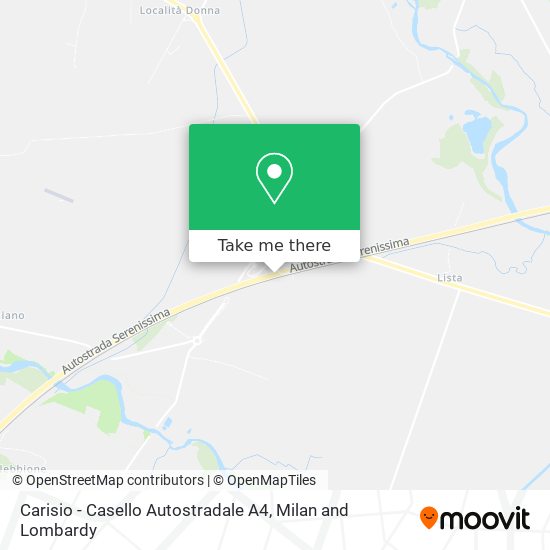 Carisio - Casello Autostradale A4 map