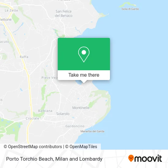 Porto Torchio Beach map