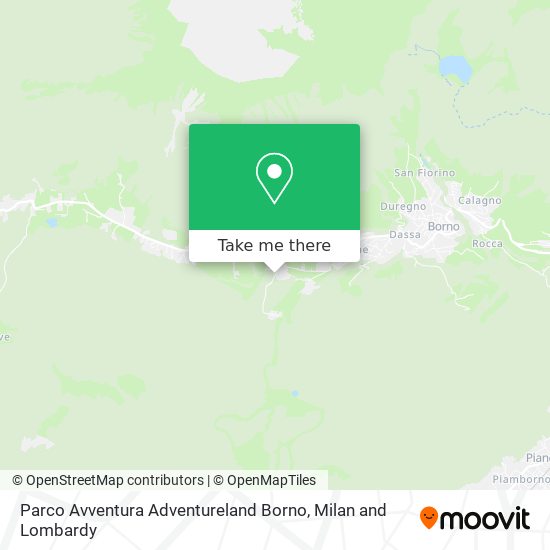 Parco Avventura Adventureland Borno map