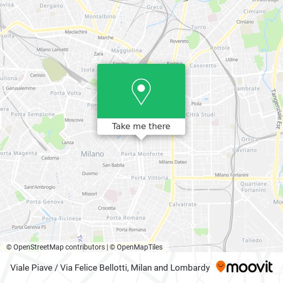 Viale Piave / Via Felice Bellotti map