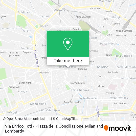 Via Enrico Toti / Piazza della Conciliazione map
