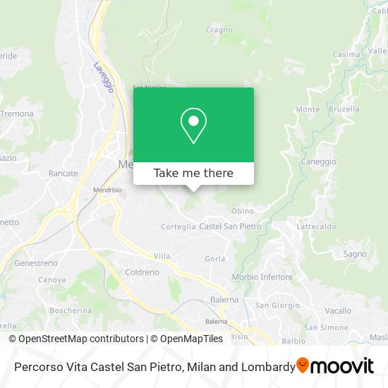 Percorso Vita Castel San Pietro map