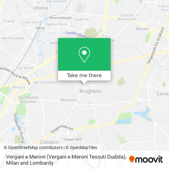 Vergani e Meroni (Vergani e Meroni Tessuti Dudida) map