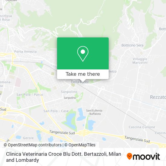 Clinica Veterinaria Croce Blu Dott. Bertazzoli map